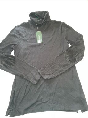 NWT Lauren Ralph Lauren black turtleneck medium